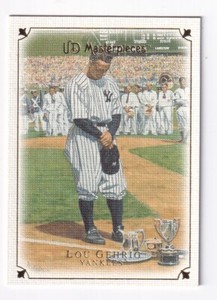 Lou Gehrig 2007 Upper Deck Masterpieces Card #8