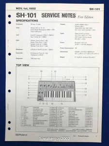 Original Roland Service Manual / SH-101 - Picture 1 of 1