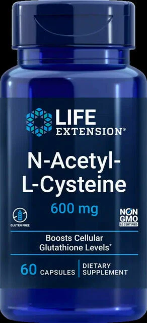 Life Extension N-Acetyl-L-Cysteine Dietary Supplement - 60 Capsules