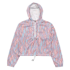 PINK THORN - Women’s cropped windbreaker - Picture 1 of 14