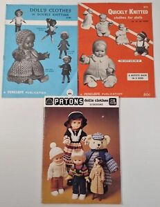 VINTAGE MAGAZINE PATONS KNITTED CLOTHES DOLLS PENELOPE CRAFT BOOKS