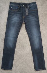 Diesel Herren Jeans Buster RFE03 Blau Regular Slim Tapered Stretch Used Look Neu