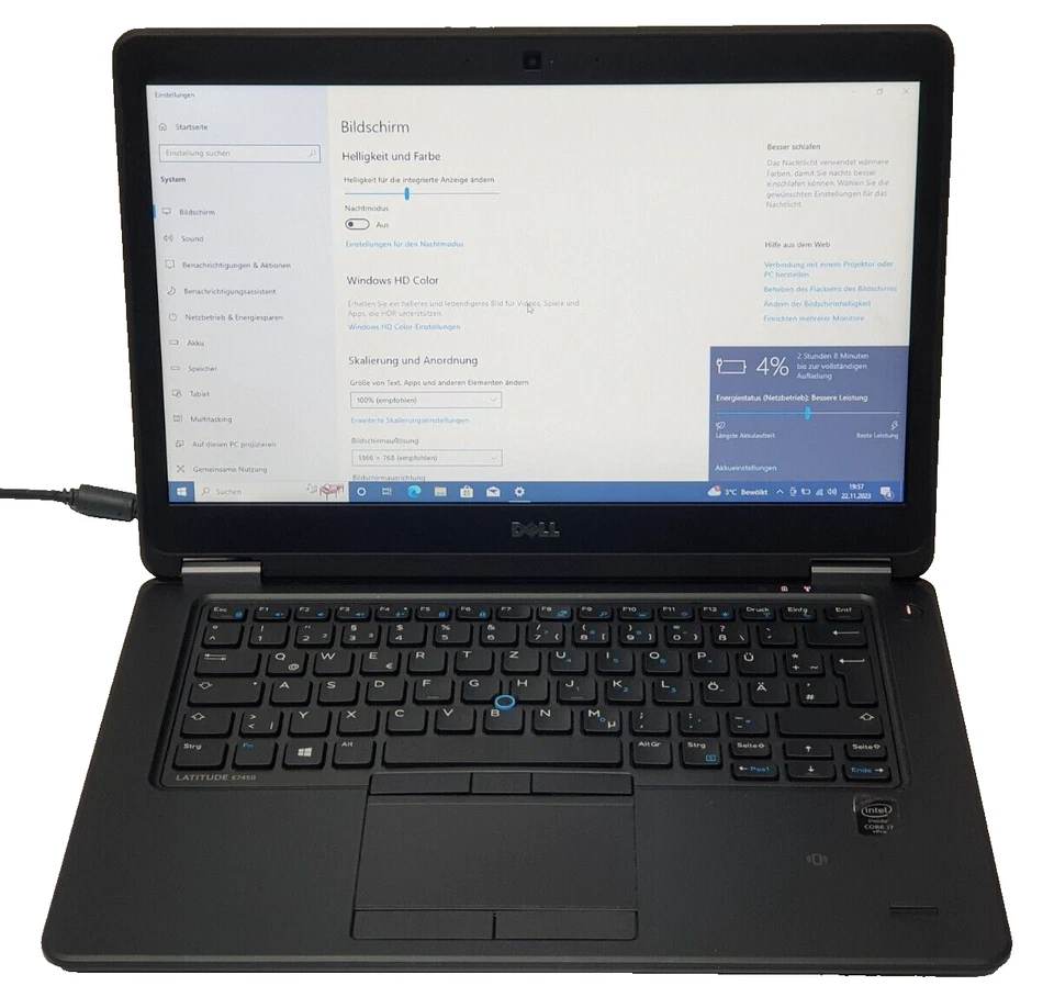 DELL i7 512GB SSD 8GB Notebook Windows 10 14" für Schüler Studium Uni Laptop - Bild 1 von 4