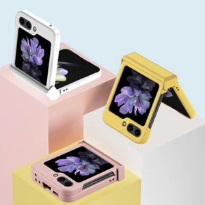 For Samsung Galaxy Z Flip5 PC Plain Color Ultra-thin Shockproof Hard Case Cover - Picture 1 of 21