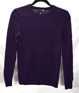 Suéter C By Bloomingdale Cashmere Cuello Redondo Púrpura XS - Imagen 1 de 4