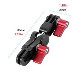 Aluminium Adapter Swivel Arm Mount Ball Joint Stand for GoPro Hero 8 7 6 5 4 c - Picture 1 of 9