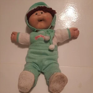 Vintage 1986 CABBAGE PATCH KID Boy Doll Brown Hair, Brown Eyes One Dimple - Picture 1 of 7