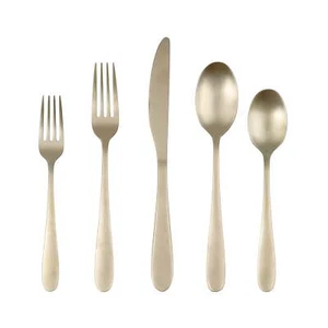 Cambridge Byram Champagne Satin 20-Piece Flatware Set(Service for 4)
