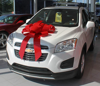 30" Big Red Suction Cup Car Bow - Made In USA - Image 1 of 2