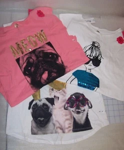 GIRLS TOTAL GIRL GRAPHIC TOPS WITH SEQUENCE MULTIPLE GRAPHICS / SIZES NEW W TAGS - Picture 1 of 12