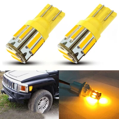 Para 05/06-10 Hummer H3/09-10 H3T Ámbar LED Guardabarros Delantero Luces Marcadoras Laterales Bombillas Foto 1 de 4