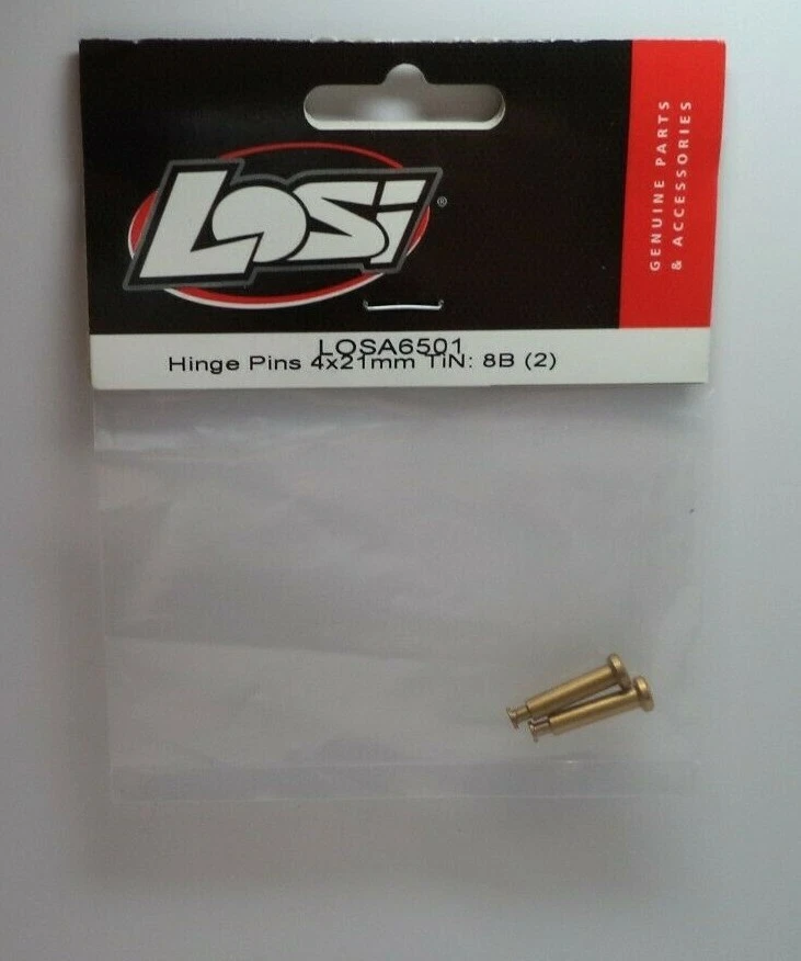 New Losi LOSA6501 Hinge Pins 4x21mm TiN 8ight Buggy Truggy - Image 1 of 1