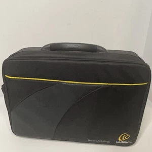 Cochlear Carrying Case Pads Shoulder Crossbody Bag Black with yellow trim - Picture 1 of 6