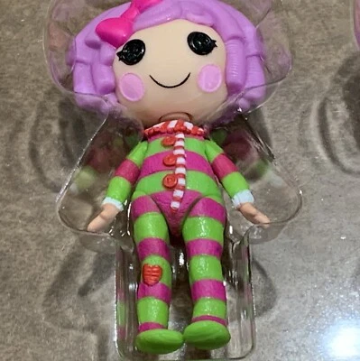 NEW - MGA Lalaloopsy 3” Mini Doll Figure Pillow Featherbed - (Purple/Green) !!!