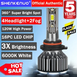 For GMC Terrain 2010-2015 6x Combo LED Headlight Hi/Lo Beam + Fog Light Bulb V2T - Picture 1 of 16