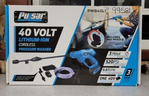 PULSAR 520PSI -0.67GPM 40V Pressure Washer Kit #PWB40L1, **FACTORY SEALED** - Picture 1 of 2