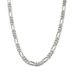 "Cadena Figaro Platino 5,1 mm PT950 8,5"" 22"" 24"" o 26" - Imagen 1 de 3
