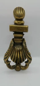 Antique 1900s Brass Ornate Door Plate Pull Exterior knob gate handle victorian - Picture 1 of 8