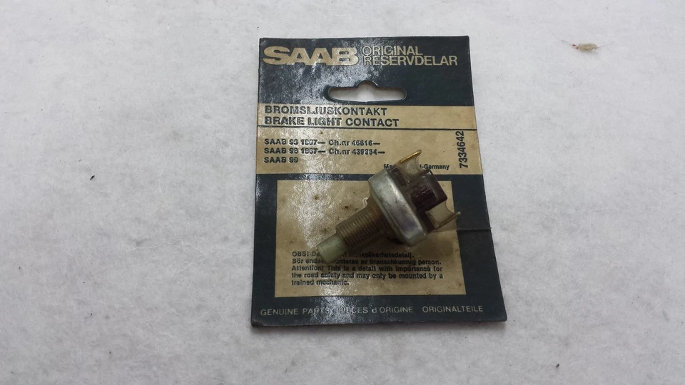 Interruptor de luz de freno original SAAB 95 96 99 interruptor stop lamp switch GENUINO OE Foto 1 de 1