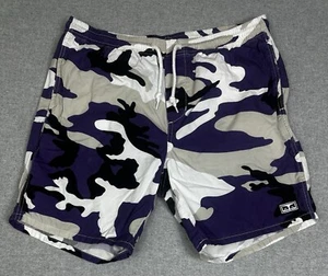 Pantalones Cortos Híbridos Obey Ropa Deportiva de Calle Boardshorts Bañador Talla L Púrpura Camuflaje - Imagen 1 de 18