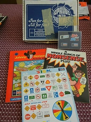 Vintage Ford Mercury Lincoln “Spring into Summer” 2 Activity Books, Board Game a - Image 1 of 4