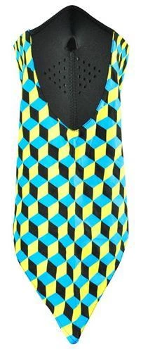 黄色绿松石黑色立方体棉质Neodanna Bandanna氯丁橡胶中心面膜 — 第 1/1 张图片