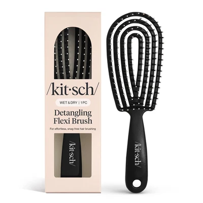 Detangler Brush – Flexible Curly Hair Brush for Women, Men & Kids | Detangling H - Image 1 of 4