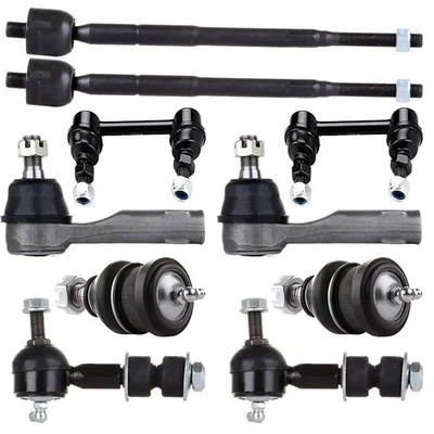 For Nissan Altima 1998-2001 2.4L 10Pcs Front Rear Sway Bars Ball Joints Tie Rods Foto 1 de 4