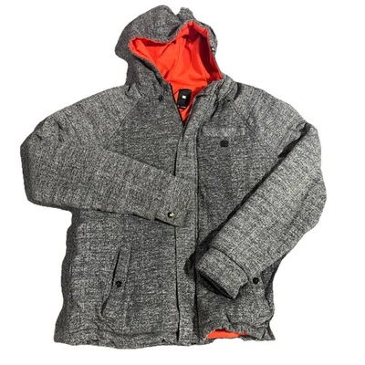 Y2K DC Shoes Brown Gray Zip Up Jacket Medium - Image 1 of 4