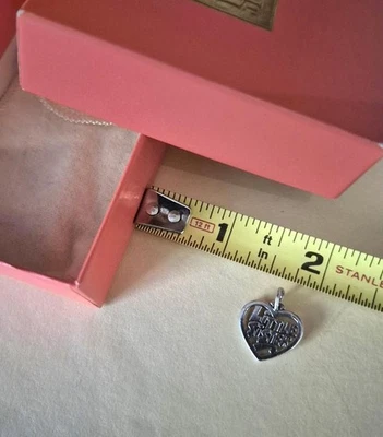 James Avery LITTLE SISTER HEART CHARM- retired Sterling Silver - Image 1 of 3