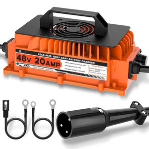 48 Volt Golf Cart Battery Charger for Club Car 48V 20 AMP Golf Cart Charger w... - Picture 1 of 8