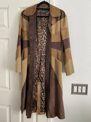 Abrigo de gamuza marrón Dolce & Gabbana vintage Foto 1 de 4