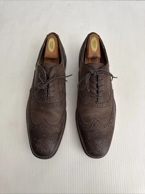 Polo Ralph Lauren Damoin Leather Oxford Wingtip - Brown - 13 D (X89) - Image 1 of 4