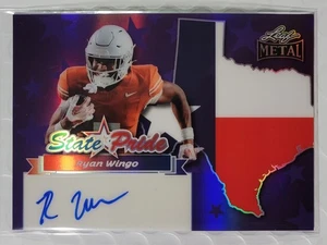 2025 Leaf Metal State Pride Ryan Wingo /10 Purple Prismatic #SP-RW1 Longhorns - Picture 1 of 2