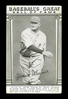 Exposiciones Salón de la Fama 1948 Set-Break Honus Wagner en muy buen estado-en muy buen estado *GMCARDS* Foto 1 de 2