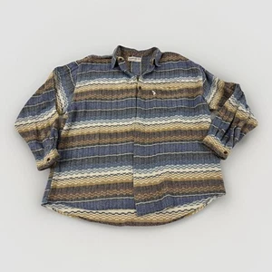 Hang Ten Vintage Men's Long Sleeve Button Up Thick Flannel Shirt Jacket Size 2XL - Picture 1 of 5