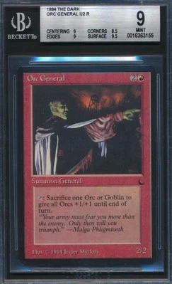 The Dark Orc General BGS 9 Graded Magic MTG (3155) -magicgraders- - Image 1 of 3