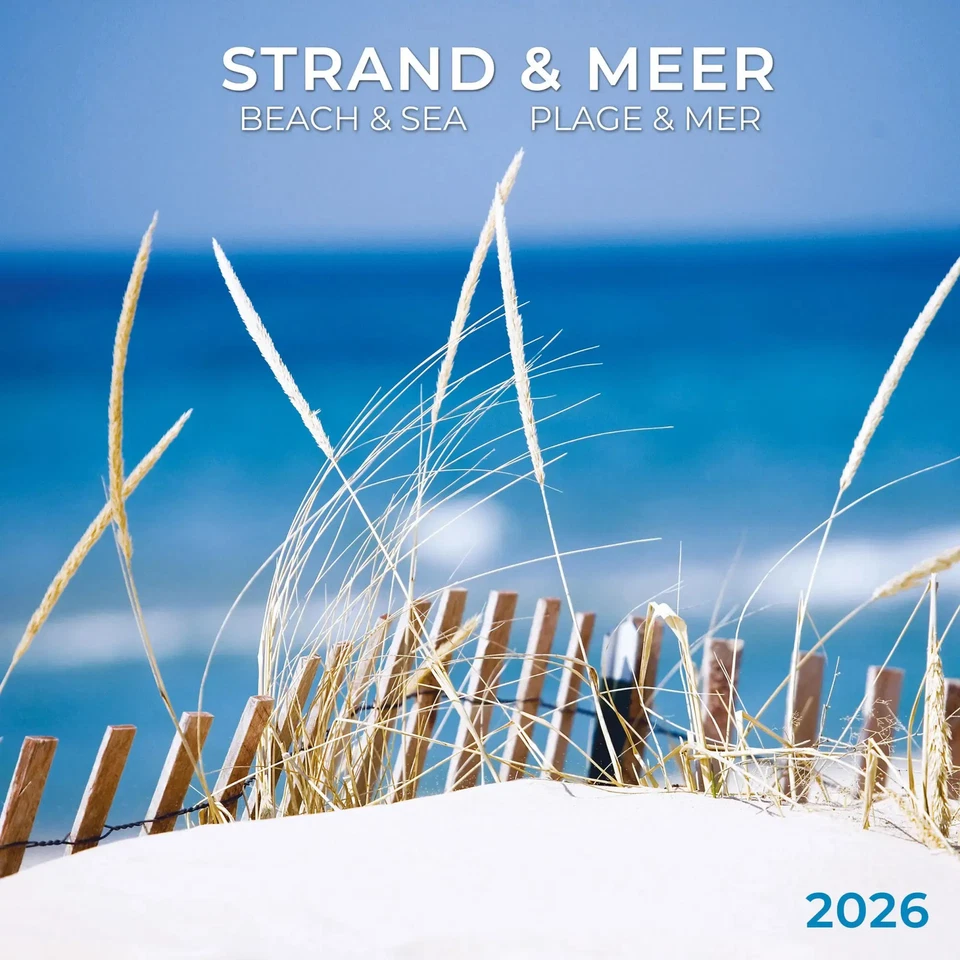 TUSHITA PAPERART GMBH Strand und Meer/Beach and Sea 2026 | Kalender 2026 | Kalender | Artwork Edition