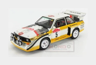 1:18 Autoart Audi Quattro Sport E2 S1 #5 Winner Rally Sanremo 1985 Rohrl AA88503 - Immagine 1 di 2