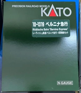 Juego adicional de 4 coches KATO N Gauge Bernina Express - Imagen 1 de 3