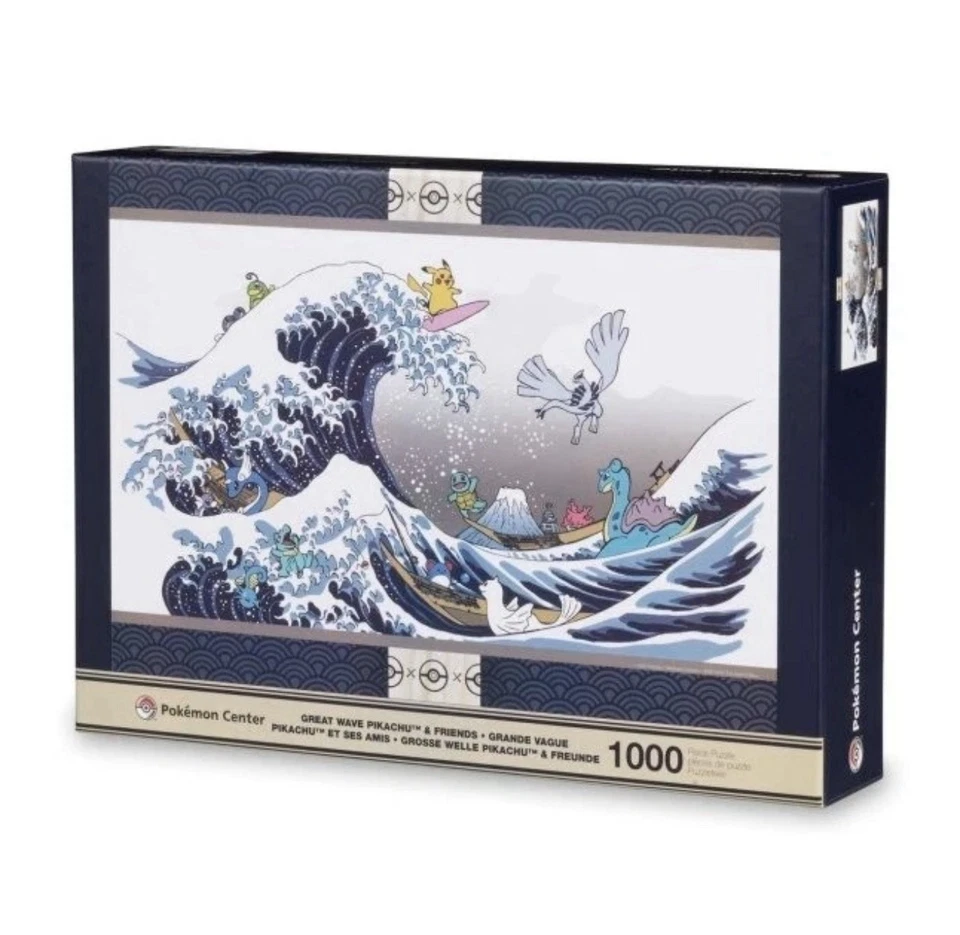 Puzzle Pokemon Center Great Wave Pikachu & Friends 1.000 piezas agotado, ¡sellado! Foto 1 de 1