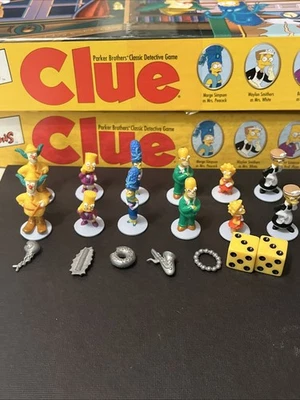 The Simpsons Clue Board Game Replacement Parts Pieces - You Choose  - Image 1 of 2