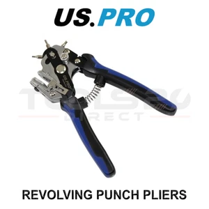 US PRO Tools drehbare Lochzange Karte, Stoff, Leder, Papier etc. 2-4,5 mm 6839 - Bild 1 von 3