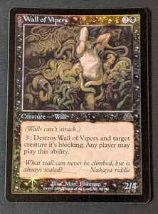 MTG - 1x Wall of Vipers - Prophecy - Light Play - Foil - Magic The Gathering 80 - Picture 1 of 9