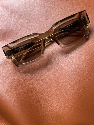 Gafas de sol SAINT LAURENT semitransparentes cuadradas de acetato Foto 1 de 4