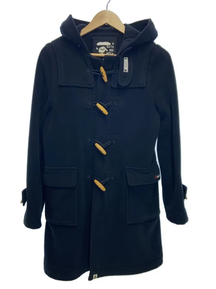 A BATHING APE fleece Coat black XS Used - Image 1 of 4