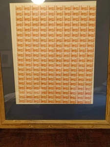 1934 Farley #741 2c National Parks Grand Canyon ungeschnittener Bogen 200 postfrisch - Bild 1 von 4