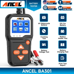 ANCEL BA101 Professional Battery Tester Digital Analyzer 12V 100-2000 CCA 220AH - Picture 1 of 19