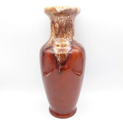 Large Vintage 1970's Lava Vase Kingston Pottery Hull Made in England Glossed - Image 1 of 4