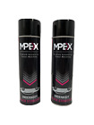 2 x Mpex Black Stone Chip Anti Gravel Aerosol Spray Paint Oversprayable 500ml